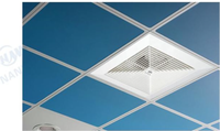Ventilateur d'évacuation pour salle de bain, aspiration d'air, ventilation axiale, ventilateur d'extraction carré monté au plafond