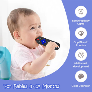 Massaggiagengive in silicone personalizzato per bambini giocattolo per la dentizione da polso dentizione a mano giocattoli da masticare per bambini - Product Image 3