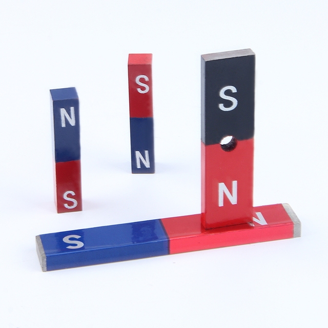 Custom Educational Magnet Blue/Red Cast Large N S Pole Permanent U Shaped Ferrite Magnet Alnico Magnet
