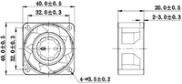 4020 DC Brushless Fan 40x40x20mm 12V 5V 24V 4pin 40mm 4020 Server Cooler Axial Cooling Fan