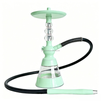 Ensemble complet personnalisé de chichas colorées en acrylique, chicha européenne avec tuyau en silicone