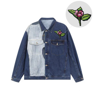 Motivi a punto croce artigianato artificiale fai da te ricamo fiori rosa e stami stiratura Patch speciale ricamo toppe - Product Image 6