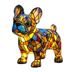 Nuova Serie di Lampade Notturne <span class=keywords><strong>a</strong></span> Tema Cani: Lampade in Resina Colorata <span class=keywords><strong>a</strong></span> Forma di Bassotto/Bulldog/Corgi, Regalo per Amanti dei Cani - Product Image 1