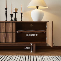 Meuble TV vintage en bois massif de style français pour salon, meuble TV pour la maison, meuble de rangement, meuble TV de style américain