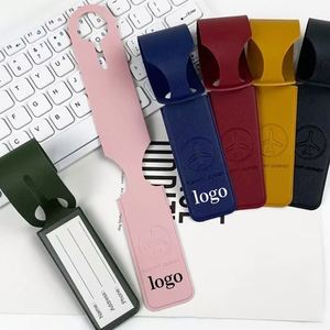 Promotion : Étiquettes de bagages longues en PVC et cuir, personnalisables avec logo d'entreprise, imprimées en 6 couleurs, pour cartes en papier - Product Image 1