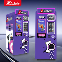 Distributeur automatique intelligent de coques de téléphone IA avec SDK et écran tactile de paiement par pièces, capacité de 300 à 600 unités, pour musées et centres de jeux