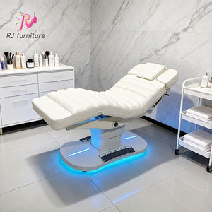 Muebles de Salón Modernos de Lujo, Cama de Masaje Facial Eléctrica de 4 Motores, Mesa Cosmética de Metal, Silla de Spa, Cama para Pestañas - Product Image 1