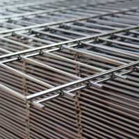 Panel de Cerca de Alambre de Acero Doble Horizontal 868, Cerca de Seguridad de Alambre Doble Soldado de 6 Pies, Color Natural, para Carreteras, Autopistas y Construcción