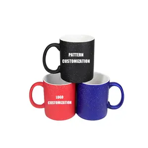 Wholesale 11Oz Color Changing Sublimation Coffee Ceramic Mugs With Handle Custom Photo