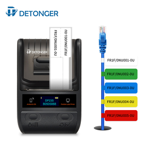 Detonger inkless thị trường Cáp nhiệt máy in nhãn mã vạch QR mã Nhãn dán nhãn nhà sản xuất cáp không dây ID máy in nhãn - Product Image 1