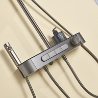 Nouveau design quatre fonctions piano clé PPA matériel thermostat affichage numérique bain douche robinet ensemble