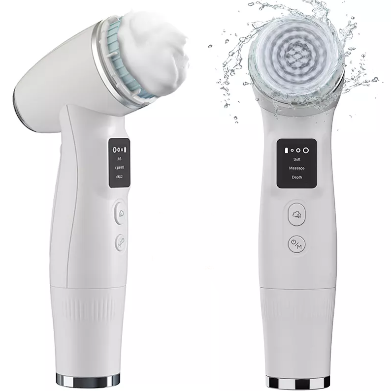 2022 Skin Scrubber electric sonic Face Cleaning Brush Facial Exfoliator Massage Machine Soft Facial Face Wash Brush