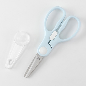 Xách tay thép không gỉ kéo nhà bếp với khóa nhựa xử lý bé bổ sung thực phẩm cut-<span class=keywords><strong>Away</strong></span> nấu chín công cụ thực phẩm - Product Image 6