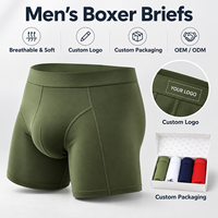 Boxers pour hommes en coton doux à jambes longues, multicolores, lot de 4, avec logo personnalisé OEM, en stock, avec boîte cadeau, Red Lucky Extended Cotton Soft Long Leg Multicolor 4 Pack OEM Custom Logo Stock Mens Boxer Briefs with Gift Box