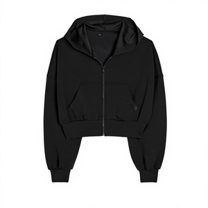 Fournisseur de sweats à capuche personnalisés pour femmes en coton molletonné avec fermeture éclair et motifs graphiques - Product Image 5