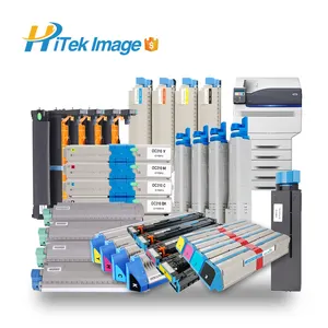 HiTek Compatible OKI pro 1050 c711wt 9542 pro9541 White Toner Cartridge Powder OPC Drum Unit Printer Fuser Print Photocopier