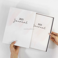 Cahier de Journal personnalisé en papier avec boîte à tiroir avec impression pleine conscience bien-être réflexion amour de soi planificateur de soins