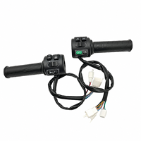 QSMOTOR 12 V4 2000W 35H con Controlador Fardriver ND72300 y Pantalla LCD DKD, Kit Completo de Cableado y Interruptor de Aceleración