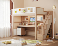 Multifunktion ales Kombination sbett Kleine Einheit Kinder bett unter Schreibtisch Doppel Eins mit Kleider schrank Hoch-und Niedrig bett