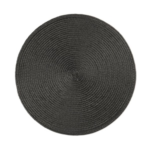 Set di 6 tovagliette rotonde Excelsa 36x36 cm in plastica nera - Product Image 1