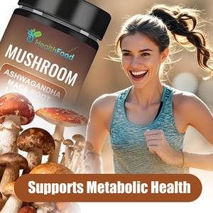 Choix Populaire : Gélules de Champignons (Ashwagandha, Racine de Maca, L-Théanine, Crinière de Lion, Reishi) pour le Soutien de la Concentration, de la Mémoire et Antioxydant - 120 Gélules - Product Image 4
