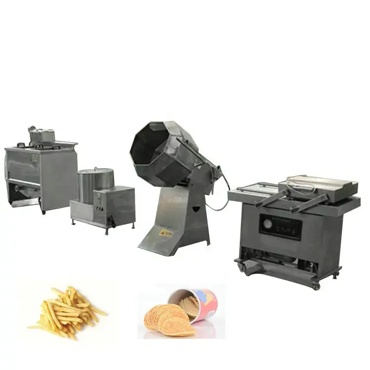 Gamme de produits surgelés semi-automatique entièrement automatique Machine de fabrication de frites patatos et chips