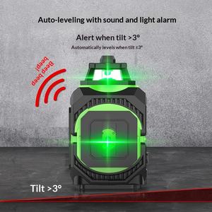 Nivel Láser Infrarrojo de Alta Precisión Bocha FQT-5 de 5 Líneas, Montado en Pared, con Luz Verde y Nivelación Automática - Product Image 1