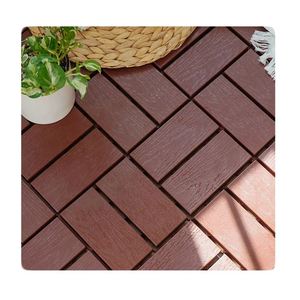 Carrelages de sol carré extérieur en plastique grain de bois - Product Image 6