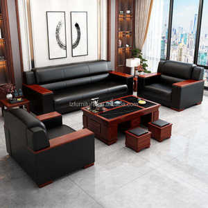 Executive Modern Leather Office <b>Sofa</b> <b>Set</b> for Home Hotel School Apartment Bedroom Reception Living Room Outdoor Hall Hospital Use - Product Image 2