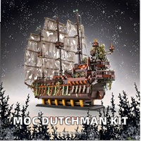 13138 Kit de Construcción de Bloques de Plástico ABS, Modelo de Barco Pirata, Velero Dutchman, Juego de Construcción MOC, Juguete Educativo para Adultos, Nuevo