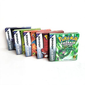 Boîte de jeu NTSC/USA avec finition holographique métallisée vert feuille, rouge rubis, saphir, émeraude pour GBA Game Advance - Product Image 3