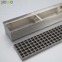 Drain linéaire en acier inoxydable pour systèmes de drainage d'eau interne de cuisine centrale Gouttières pour usage industriel en usine