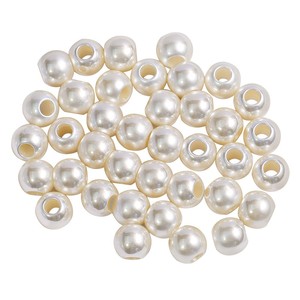 12mm 18K Or Rempli Cuivre DIY Bijoux Perles Imitation Perle Métal Perles pour <span class=keywords><strong>Tresse</strong></span> Cheveux Accessoires et Outils D'extension De Cheveux - Product Image 5