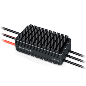 Régulateur ESC CM260 12~24S à réponse rapide en plastique 260A pour drone agricole, avion et paramoteur - Product Image 3