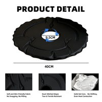 Coussin de siège en gel pour soulager les douleurs du coccyx, 360 °   Coussin confortable en forme de donut pour hémorroïdes, coussin de chaise de bureau avec base antidérapante