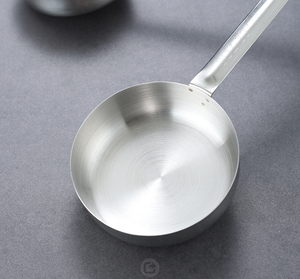 Cuillère à sauce à pizza en acier inoxydable, cuillère à fond plat pour étaler la sauce, cuillère à sauce tomate, avec marquages en onces - Product Image 6