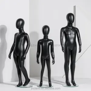 Matte Black Full Body Child Mannequin Props Children's Display Stand Teenager Clothing Shop Window Children's Clothing Model