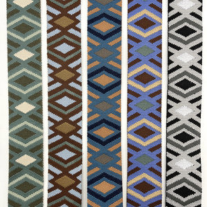 Thiết kế mới 5cm rộng hình thoi mô hình <span class=keywords><strong>Polyester</strong></span> jacquard vải của phụ nữ Túi dây đeo vai 50mm - Product Image 5