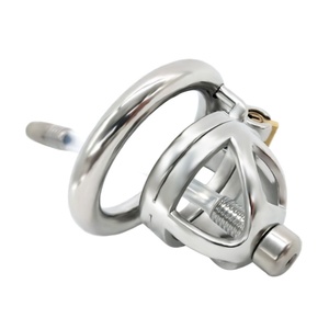 FRRK - Jaula de Castidad Masculina con Catéter para Hombres, Dispositivo de Castidad, Jaula para Pene Pequeño, Envío Directo - Product Image 5