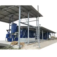 Woodchip 생물 자원 gasification Downdraft 유형 밥 껍질 Gasifier 발전소를 위한 10kw - 1mw