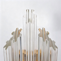 Applique murale LED sculpturale Art Déco moderne, en laiton et cristal de luxe, pour salon, salle à manger, éclairage d'accentuation et de fond