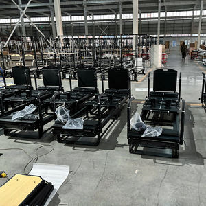 سرير أساسي كبير جدًا وعريض جدًا معدات مصلح بيلاتيس احترافية آلة مصلح تجارية من الألومنيوم كاما دي بيلاتيس - Product Image 2