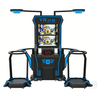 360 Degrés Interactif 9D VR Tir Arcade Jeu Zombie Storm Battle 2 Joueurs Multijoueur Coin Pusher VR Intérieur Métal PC
