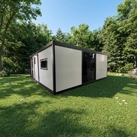 Villa Moderne de Luxe Extensible en Conteneur d'Acier Préfabriqué Entièrement Meublée et Respirante