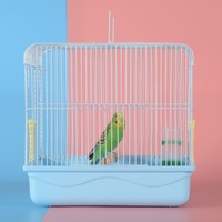 Cage à oiseaux portable en fer pour perroquets, perruches, agapornis et agapornis perlés - Cage de voyage