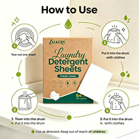Feuilles de lessive portables, formule douce, élimination des taches tenaces, parfum frais de linge