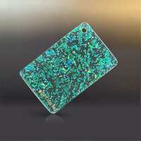 Feuille de paillettes transparentes 1/8 épaisses en or brillant Feuille acrylique scintillante pour la découpe au laser pour la gravure