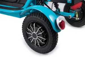 Skuter listrik skuter 3 roda tiga, skuter baterai lithium 48V dengan kecepatan tinggi dapat dilipat e-skuter untuk dewasa