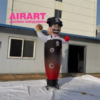 Ballon gonflable de bienvenue de garçon de danseur d'air de mascotte de chef d'activité de publicité de restaurant de magasin
