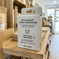 Boîte en carton ivoire personnalisée de qualité supérieure pour l'emballage d'accessoires de téléphonie mobile, d'accessoires électroniques et numériques